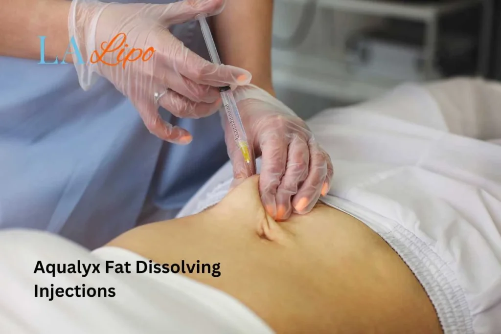 woman having fat dissolving injections Ross-on-Wye in the stomach