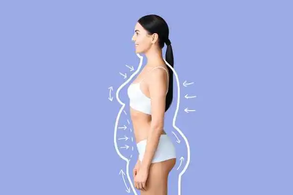 image of woman experiencing fat reduction treatment Ross-on-Wye