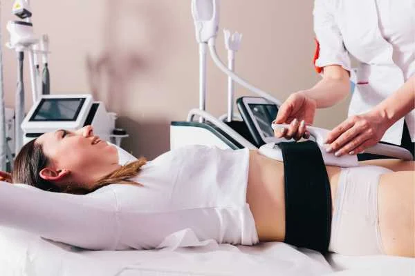 woman having body sculpting to help improve her body image and her mental health Ross-on-Wye